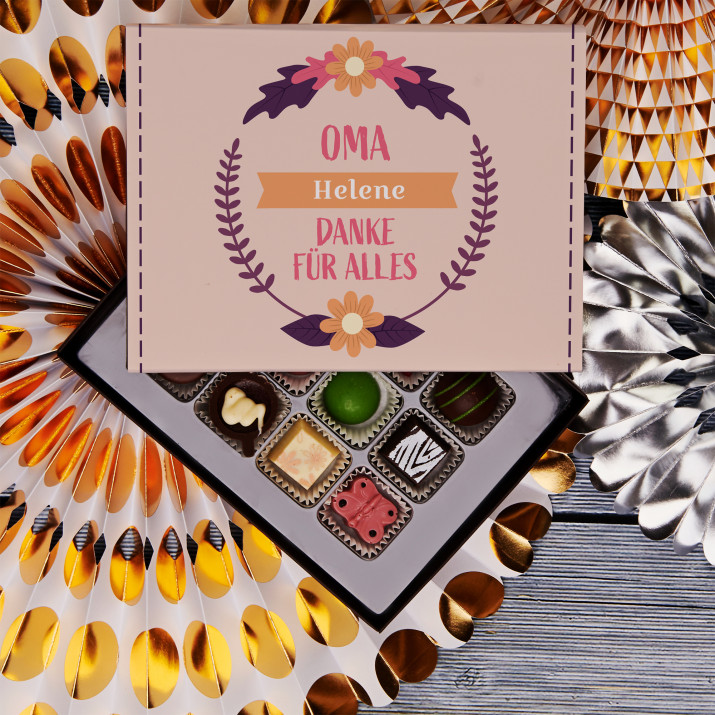 Oma, danke für alles - Belgische Pralinen
